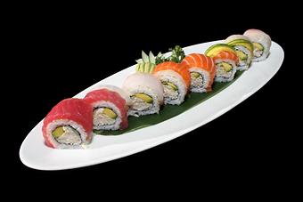 Product: Rainbow Roll - Osaka Japanese Steak & Sushi in Helotes, TX Japanese Restaurants