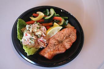 Product: Broiled Salmon - Oscar's Pier 83 in Glendale, AZ Seafood Restaurants