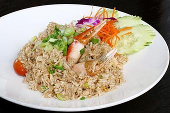 Product: crab claws &shredded crab, egg, onions & green onions - Osha Thai Noodle Cafe in Tenderloin - San Francisco, CA Thai Restaurants Product: crab claws &shredded crab, egg, onions & green onions - Osha Thai Noodle Cafe in Tenderloin - San Francisco, CA Thai Restaurants