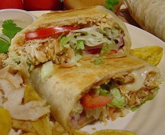 Product: Chicken Wrap - Papi's Cuban & Caribbean Grill in Midtown, Old Fourth Ward - Atlanta, GA Caribbean Restaurants