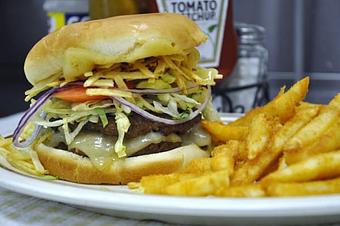 Product: Big Papi's Burger - Papi's Cuban & Caribbean Grill in Midtown, Old Fourth Ward - Atlanta, GA Caribbean Restaurants
