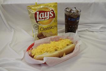 Product: These babies are topped with around 2 ounces of freshly grated cheese. - Parker's Hot Dogs Of Santa Cruz in Roseville, CA American Restaurants