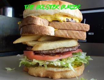 Product: The Bolster Burger  - Parker's Restaurant in Drummond, MT American Restaurants