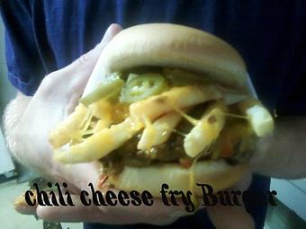 Product: Chili Cheese Fry Burger - Parker's Restaurant in Drummond, MT American Restaurants