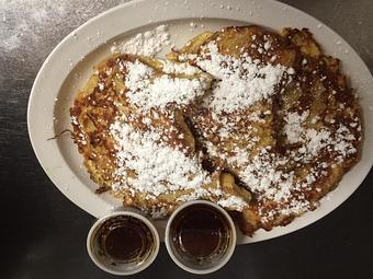 Product: Croissant French Toast - Peabody's Cafe in Downtown Palm Springs - Palm Springs, CA American Restaurants