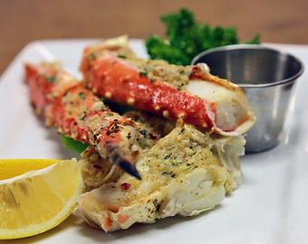 Product: Butter-Roasted Bering Sea King Crab Legs - Pearl Seafood & Oyster Bar in Lincoln Square - Bellevue, WA Seafood Restaurants