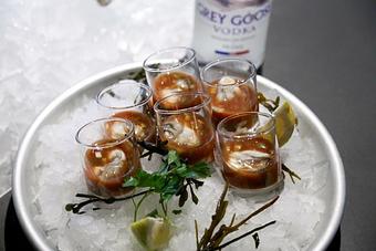 Product: Oyster Shooters - Pearl Seafood & Oyster Bar in Lincoln Square - Bellevue, WA Seafood Restaurants