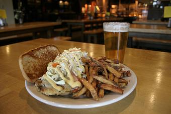 Product: Schnitzel Sandwich - Penn Brewery in Deutschtown - Pittsburgh, PA American Restaurants