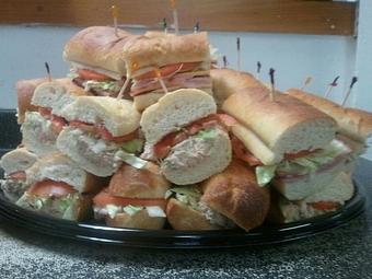 Product: Finger Sandwich Platter - Phillys Cafe in South End of the Island - Hilton Head, SC Delicatessen Restaurants