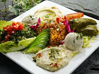 Product: Vegetarian Plate - Phoenician Garden Mediterranean Bar and Grill in Fresno, CA American Restaurants