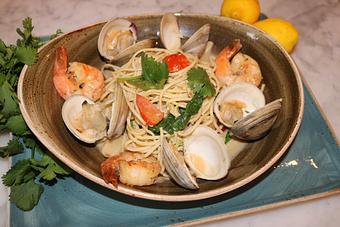Product: Amalfi Seafood Pasta - Piattino Neighborhood Bistro in Mendham, NJ Italian Restaurants