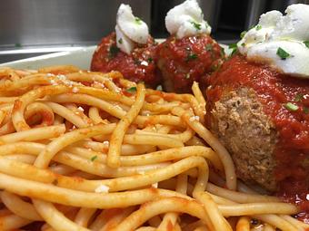 Product: Classico Spaghetti & Meatballs - Piattino Neighborhood Bistro in Mendham, NJ Italian Restaurants