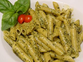 Product: Penne tossed with our homemade basil pesto - Piccola Italia Pizza and Restaurant in Raleigh, NC Italian Restaurants