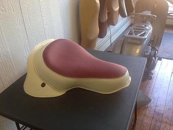 Product: Harley Davidson Buddy Seat - Pirate Upholstery in Kingston, NY Furniture Reupholstery