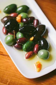 Product: House-Marinated Olives - Osteria Via Stato in River North - Chicago, IL Italian Restaurants