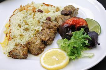 Product: Lamb Kabob - Pomegranate on Main in Greenville, SC Bars & Grills