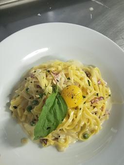 Product: Fettuccine Carbonara - Porticello Restaurant in South Easton, MA Italian Restaurants