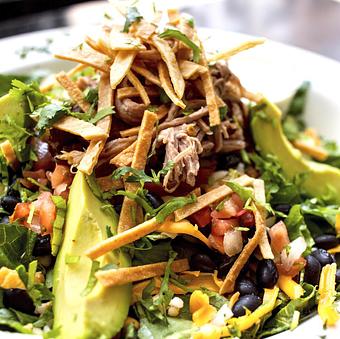 Product: Cilantro Ranch Carnitas Salad - Press Box Grill in Downtown Dallas - Dallas, TX American Restaurants