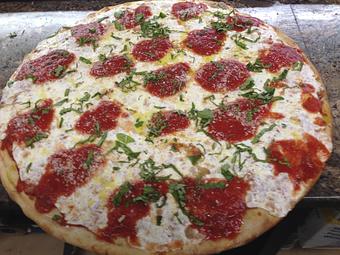 Product: Fresh Mozzarella, Italian Tomatoes and Basil - Previti Pizza in Midtown - New York, NY Pizza Restaurant