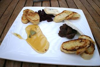 Product: Cambanzola & aged goat cheese with white figs, pickled beets, sage hunnee and crostini - PUBlic House in Old Town Temecula - Temecula, CA American Restaurants