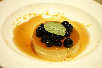 Product: VANILLA ORANGE INFUSED FLAN TOPPED WITH SALTED CARAMEL AND BERRIES - PUBlic House in Old Town Temecula - Temecula, CA American Restaurants