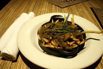 Product: BELUGA LENTILS AND PORCINI WILD MUSHROOM RAGU OVER HOUSE FRIES AND FONTINA - PUBlic House in Old Town Temecula - Temecula, CA American Restaurants