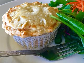Product: Purple Onion Cafe Chicken Pot Pie - Purple Onion Cafe in Downtown Los Gatos - Los Gatos, CA American Restaurants