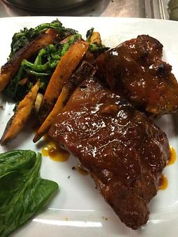 Product: Barbecue Baby Back Ribs - Rachel's Cafe in Syosset, NY American Restaurants