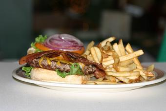 Product: Bacon Cheeseburger - Railroad Cafe in Livermore, CA American Restaurants