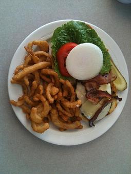 Product: Great with onion straws - Raymary Street Grill in Bokeelia - Bokeelia, FL American Restaurants