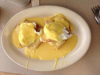 Product: Eggs Benedict our Sunday Special - Raymary Street Grill in Bokeelia - Bokeelia, FL American Restaurants