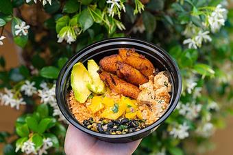 Product: Plantain Bowl with tofu - Red Mesa Mercado in St. Petersburg, FL Mexican Restaurants