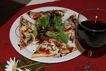 Product: Grilled Flatbread Pizza - Red Rocker Inn in Black Mountain, NC American Restaurants