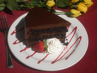 Product: Triple Chocolate Cake - Red Rocker Inn in Black Mountain, NC American Restaurants