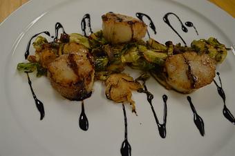 Product: Seared Sea Scallops - Red Rocker Inn in Black Mountain, NC American Restaurants