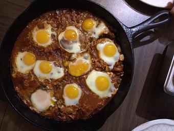 Product: Fava Beans w/Poached Eggs - Relish in Grinnell, IA American Restaurants