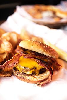 Product: Bacon Cheeseburger - RJ Grunts in Lincoln Park - Chicago, IL American Restaurants