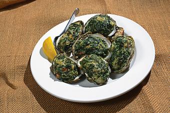 Product: Oysters Rockafeller - Rockafeller's Restaurant in Virginia Beach, VA Seafood Restaurants
