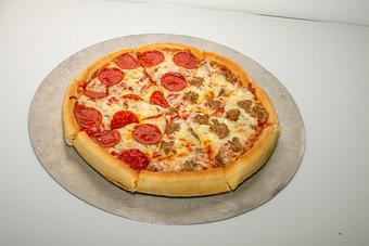 Product: Pan style pizza - Ropa's Chicago Style Pizza in Wausau, WI Pizza Restaurant