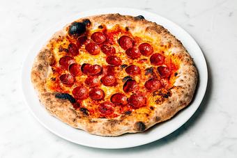 Product: Charred Pepperoni Pizzette - RPM Italian Las Vegas in Las Vegas Strip - Las Vegas, NV Italian Restaurants