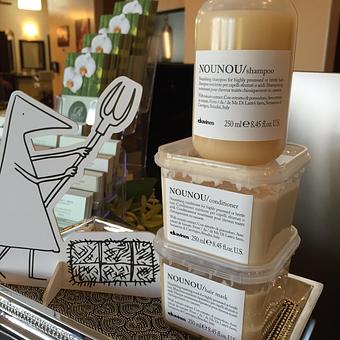 Product: Davines "Essential Hair Care" Everything you need to take care of your hair at home. Shampoos, Conditioners, Serums and Leave-In protectors. - Russo Salon & Spa in Fountain Hills, Across from Bashas, 2 blocks West of the fountain. - Fountain Hills, AZ Beauty Salons