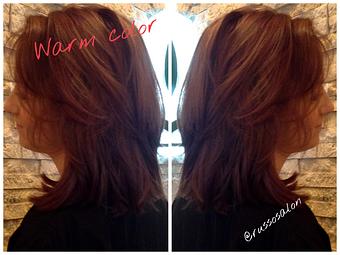 Product: Warm colors - Russo Salon & Spa in Fountain Hills, Across from Bashas, 2 blocks West of the fountain. - Fountain Hills, AZ Beauty Salons