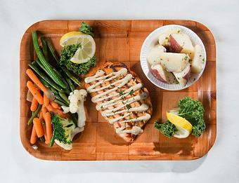 Product: Alaskan Salmon - Rustic Inn Crabhouse in Fort Lauderdale, FL Seafood Restaurants
