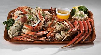 Product: "Crab Sampler" - Rustic Inn Crabhouse in Fort Lauderdale, FL Seafood Restaurants