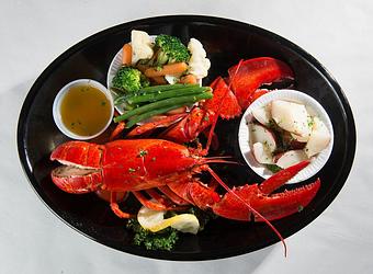 Product: Whole Steamed Lobster - Rustic Inn Crabhouse in Fort Lauderdale, FL Seafood Restaurants
