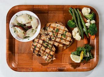 Product: Grilled Breast of Chicken - Rustic Inn Crabhouse in Fort Lauderdale, FL Seafood Restaurants