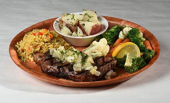 Product: New York Strip Steak - Rustic Inn Crabhouse in Fort Lauderdale, FL Seafood Restaurants