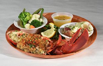 Product: 1/2 Stuffed Lobster - Rustic Inn Crabhouse in Fort Lauderdale, FL Seafood Restaurants