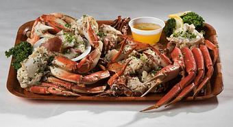 Product: Crab Sampler - Rustic Inn Crabhouse in Fort Lauderdale, FL Seafood Restaurants