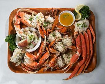 Product: Crab Sampler - Rustic Inn Crabhouse in Fort Lauderdale, FL Seafood Restaurants